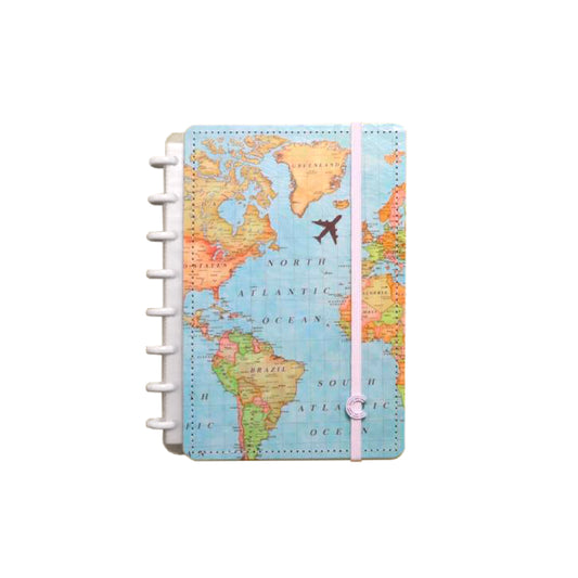 Cad. CI Especial Gocase - Mapa Mundi - Grande - A4
