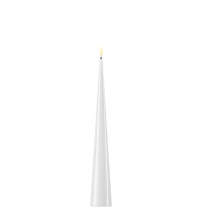 DELUXE RF Cone Candle - 5.0 diam - White